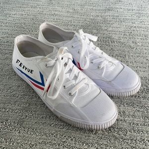 White Feiyue Sneakers Sz 10